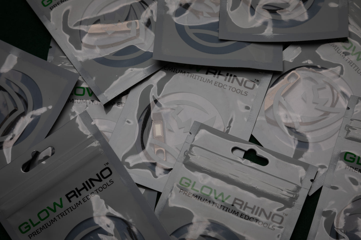 Glow Rhino X P33 Titanium Zipper Pulls w/ Tritium