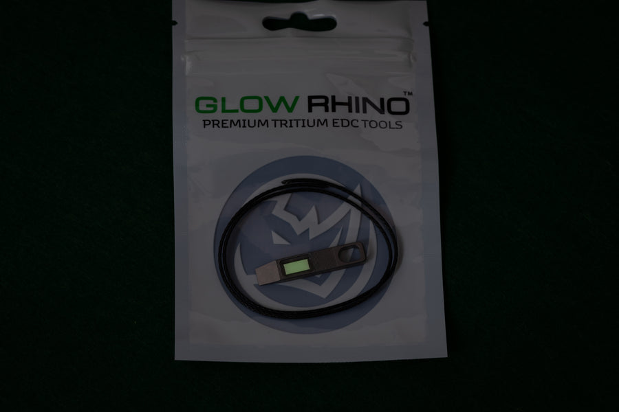 Glow Rhino X P33 Titanium Zipper Pulls w/ Tritium