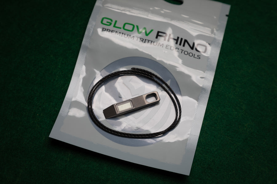 Glow Rhino X P33 Titanium Zipper Pulls w/ Tritium