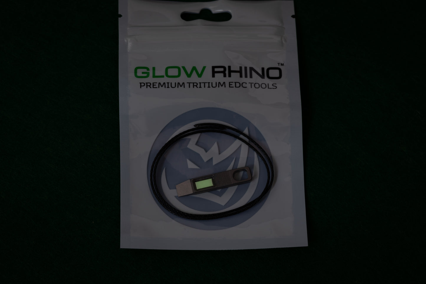 Glow Rhino X P33 Titanium Zipper Pulls w/ Tritium