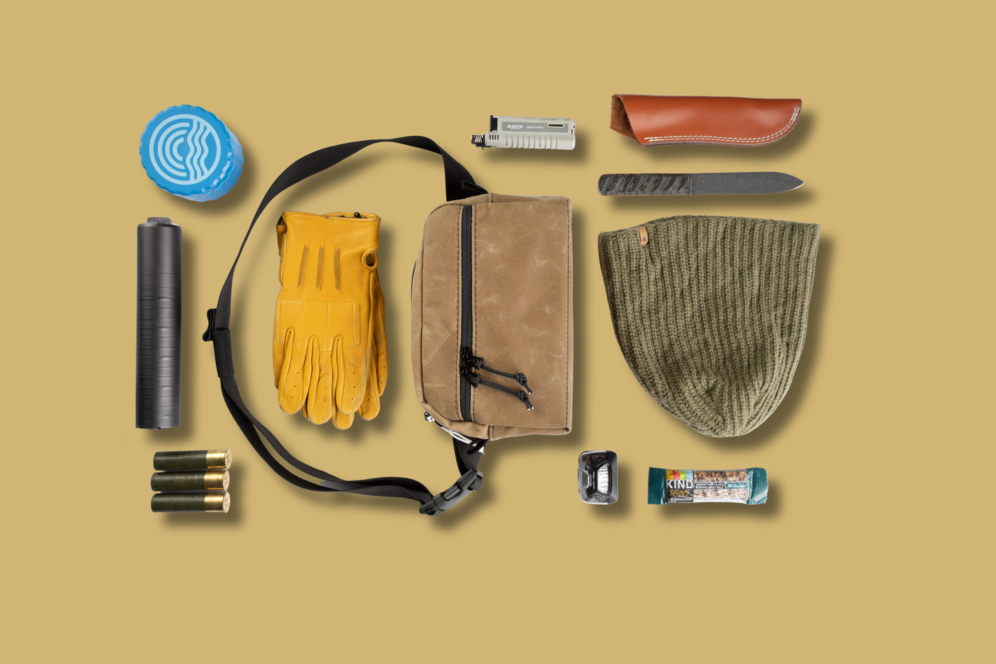 Waxed Canvas Belt Bag